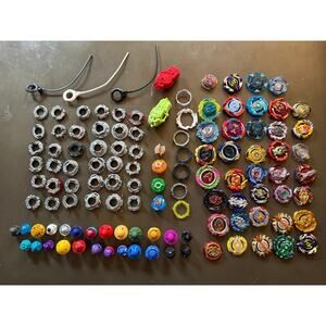 100+ Lot Beyblade Metal Fusion Burst Bakuten Shoot Toys Tomy Hasbro Takara